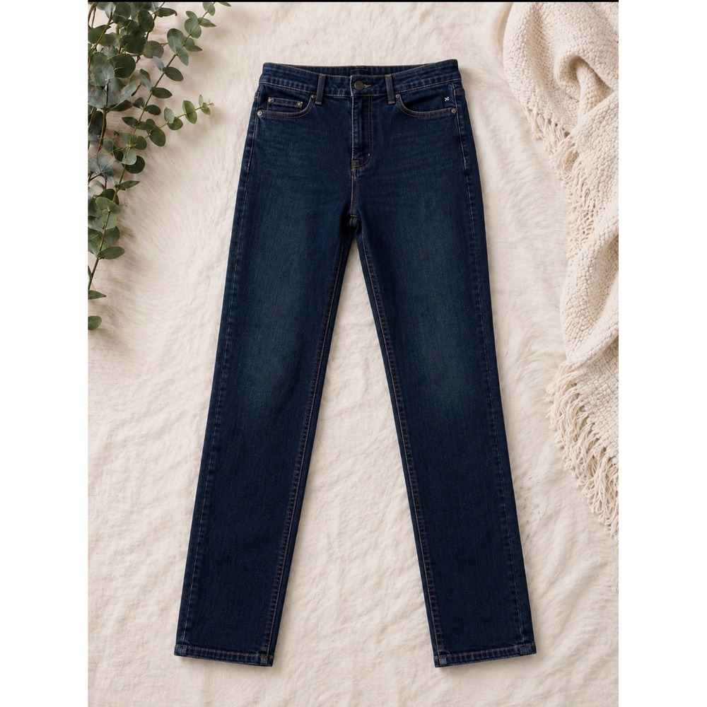 Abercrombie‎ & Fitch Skinny Jeans Size 6 Dark Wash High Rise Denim